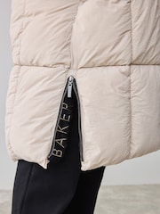 Baker by Ted Baker Girls Shower Resistant Longline Padded Coat - Image 10 of 19