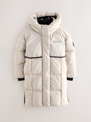 Baker by Ted Baker Girls Shower Resistant Longline Padded Coat - Image 12 of 19