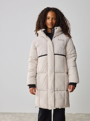 Baker by Ted Baker Girls Shower Resistant Longline Padded Coat - Image 2 of 19