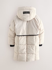 Baker by Ted Baker Girls Shower Resistant Longline Padded Coat - Image 3 of 19