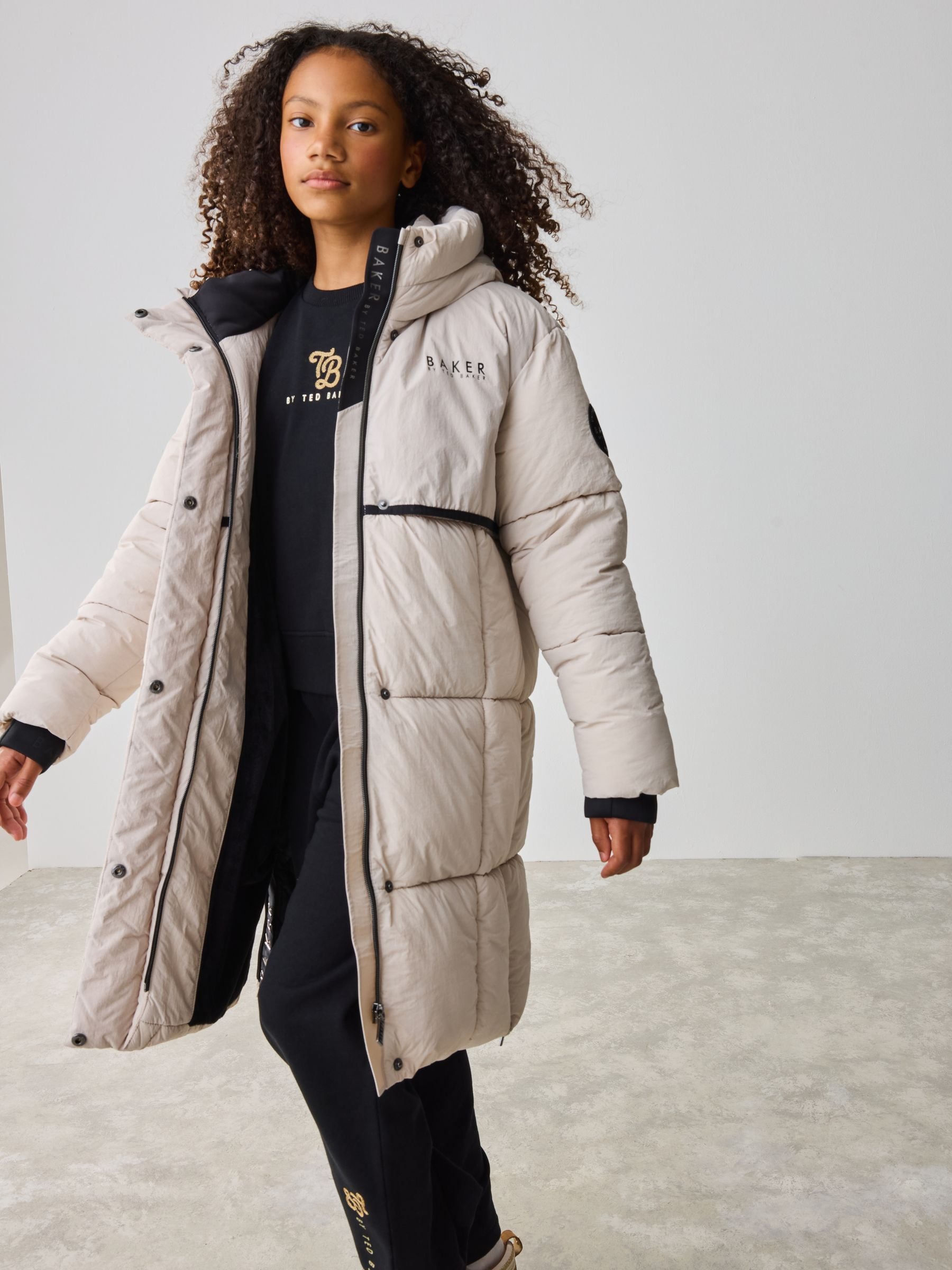 Buy Baker by Ted Baker Girls Shower Resistant Longline Padded Coat Buy Baker by Ted Baker Girls Shower Resistant Longline Padded Coat