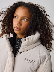 Baker by Ted Baker Girls Shower Resistant Longline Padded Coat - Image 7 of 19