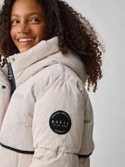 Baker by Ted Baker Girls Shower Resistant Longline Padded Coat - Image 8 of 19