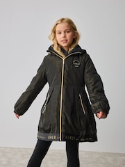 Khakifarben/Grün - Baker by Ted Baker Shower Resistant Branded Hem Raincoat - Bild 1 von 16