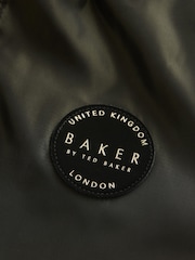 Khakifarben/Grün - Baker by Ted Baker Shower Resistant Branded Hem Raincoat - Bild 14 von 16
