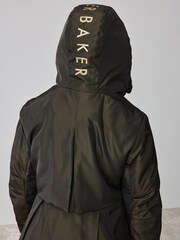 Khakifarben/Grün - Baker by Ted Baker Shower Resistant Branded Hem Raincoat - Bild 5 von 16