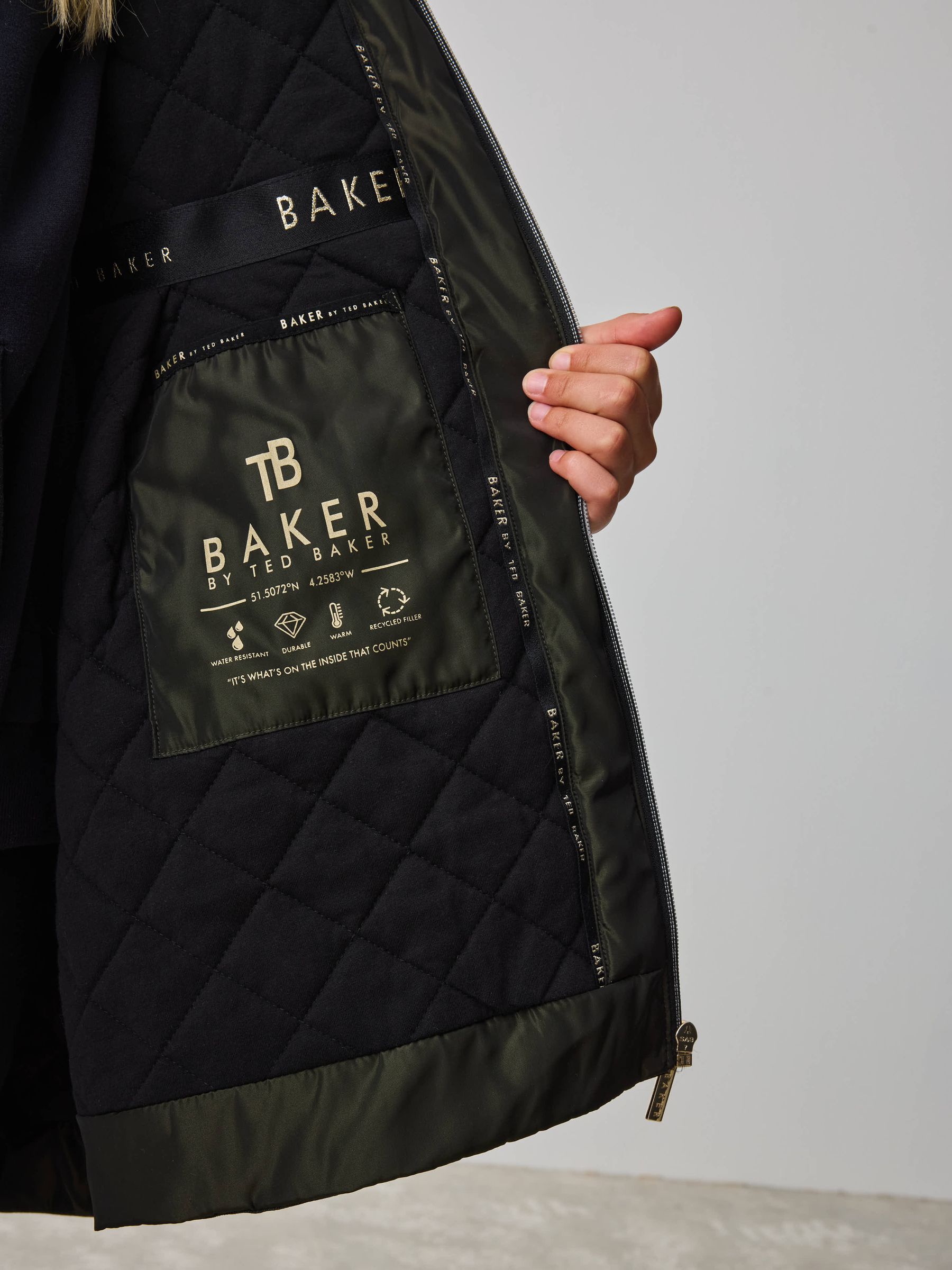 ted baker ペプラムウールジャケットコート 花柄 ted baker ペプラムウールジャケットコート 花柄