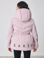 Roxa - Casaco peplum leve e acolchoado resistente à chuva Baker by Ted Baker - Imagem 2 de 11