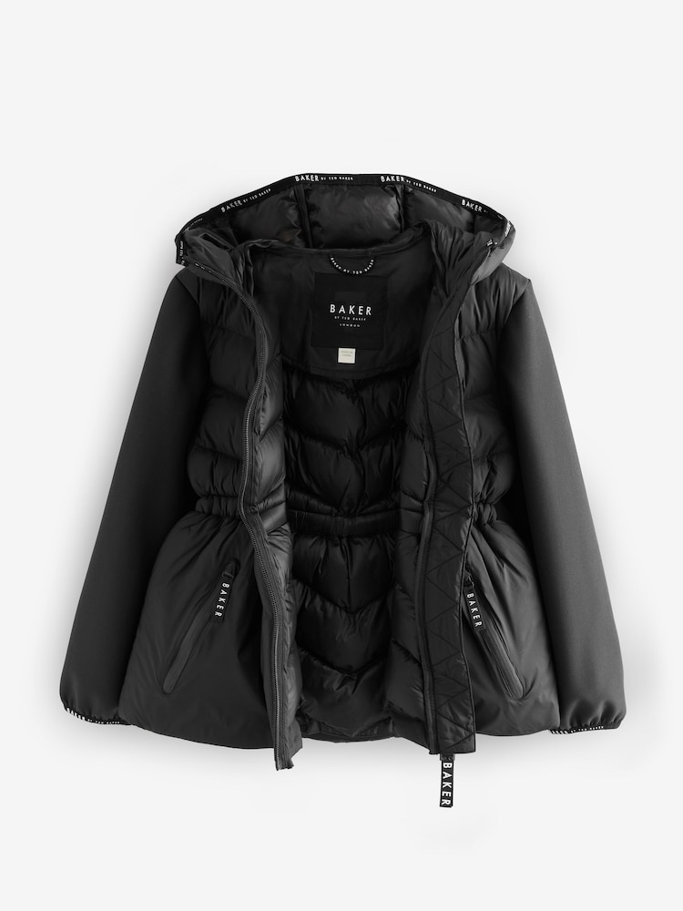 Baker by Ted Baker Shower Resistant Lightweight Padded Peplum Coat - Image 2 of 6