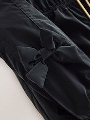 Baker by Ted Baker Shower Resistant Bow Bomber Black Jacket - Bild 4 von 6