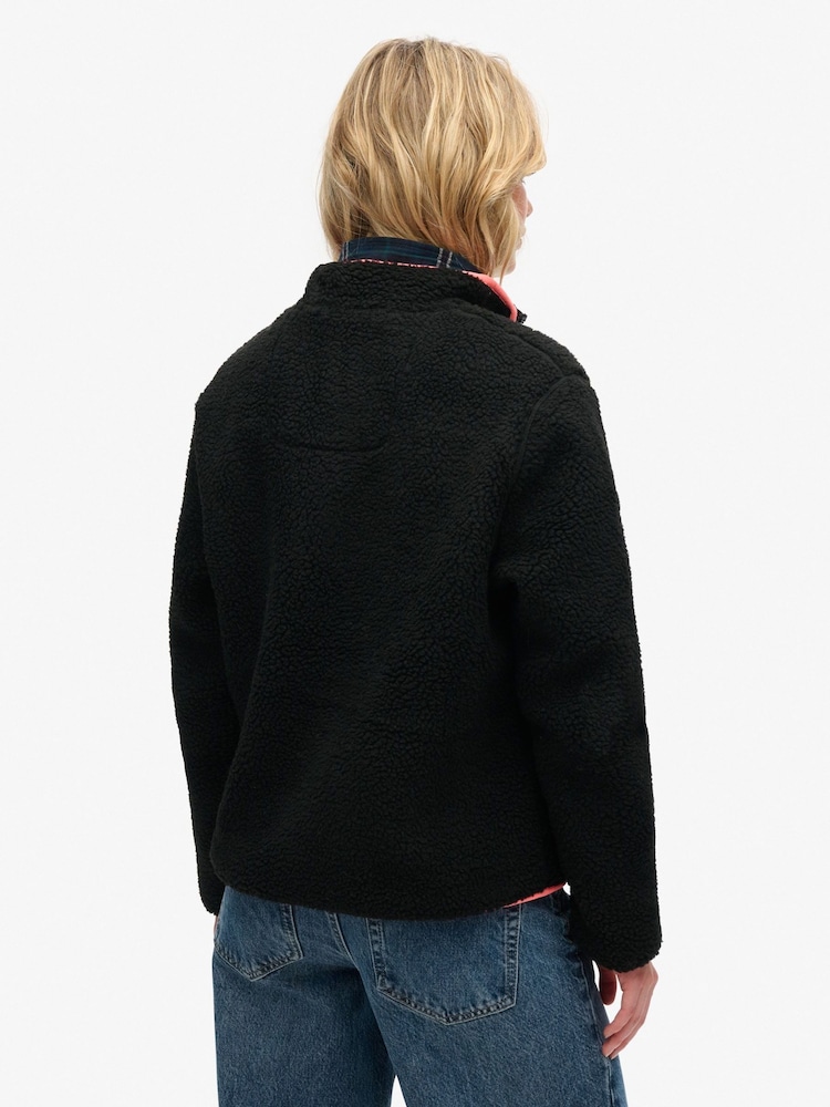 Superdry Black Outdoor Half Zip Fleece - Image 2 of 7