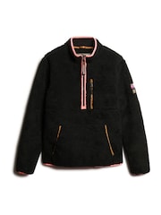 Superdry Black Outdoor Half Zip Fleece - Image 5 of 7