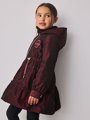 Baker by Ted Baker Shower Resistant Tiered Frill Raincoat - Image 4 of 17