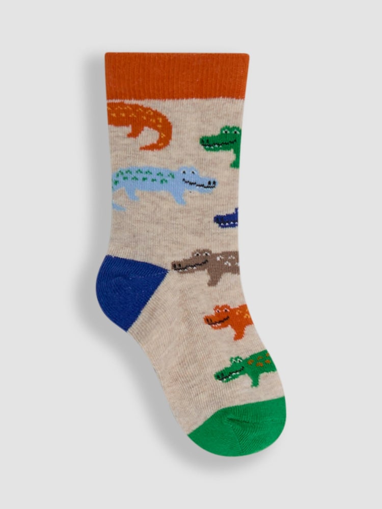 JoJo Maman Bébé Navy 3-Pack Printed Socks - Image 2 of 4