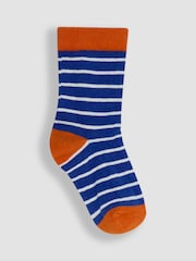 JoJo Maman Bébé Navy 3-Pack Printed Socks - Image 3 of 4