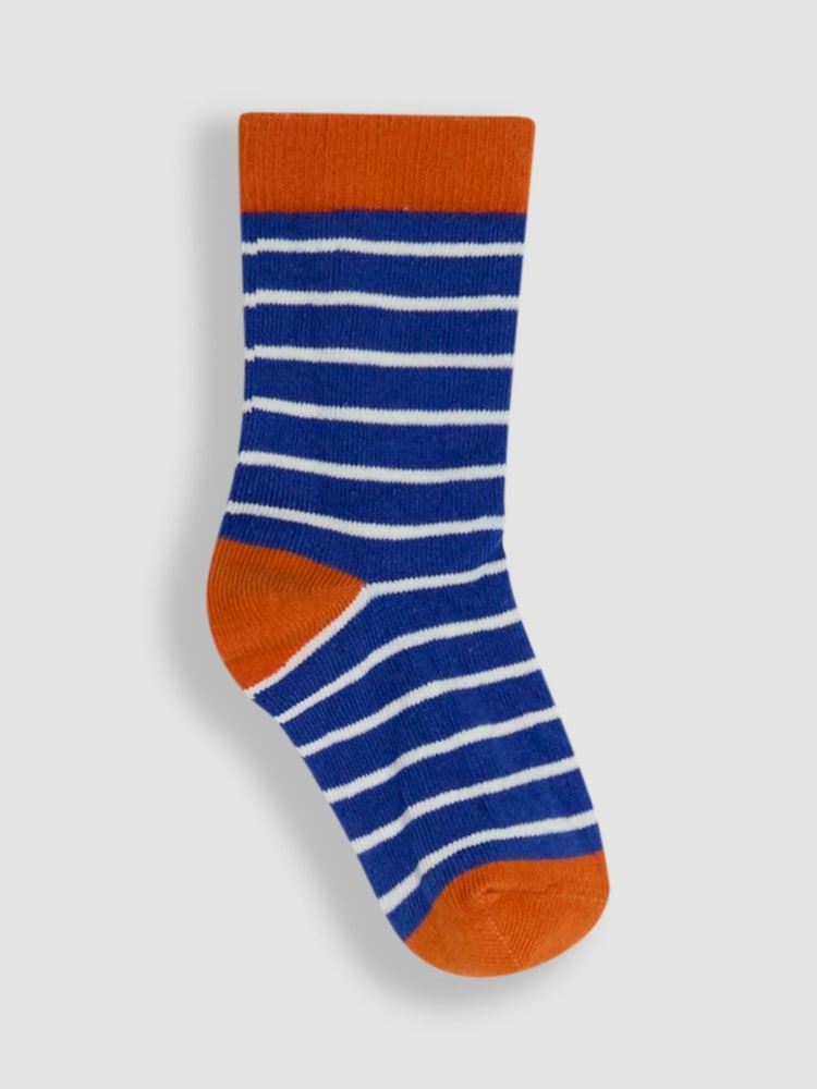 JoJo Maman Bébé Navy 3-Pack Printed Socks - Image 3 of 4