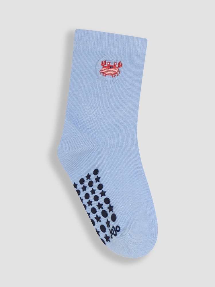 JoJo Maman Bébé Blue 5-Pack Socks - Image 2 of 6