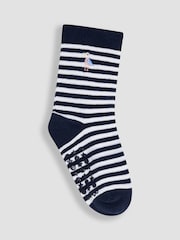 JoJo Maman Bébé Blue 5-Pack Socks - Image 3 of 6