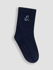 JoJo Maman Bébé Blue 5-Pack Socks - Image 4 of 6