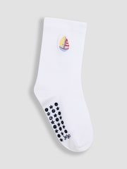 JoJo Maman Bébé Blue 5-Pack Socks - Image 5 of 6