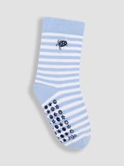 JoJo Maman Bébé Blue 5-Pack Socks - Image 6 of 6