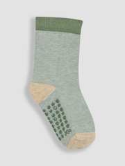 JoJo Maman Bébé Green 3-Pack Tractor Socks - Image 3 of 4