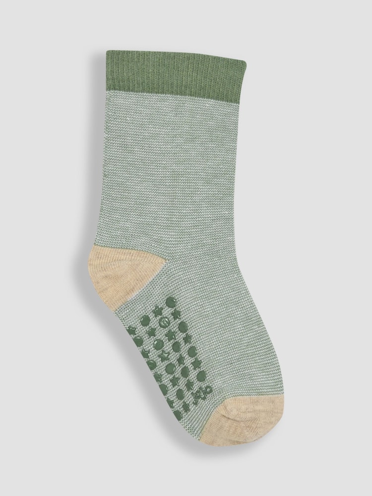 JoJo Maman Bébé Green 3-Pack Tractor Socks - Image 3 of 4