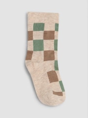 JoJo Maman Bébé Green 3-Pack Tractor Socks - Image 4 of 4