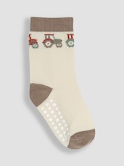 JoJo Maman Bébé Neutral Printed Socks 3 Pack - Image 3 of 4