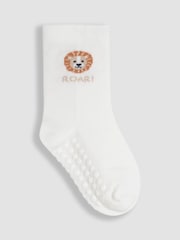 JoJo Maman Bébé Yellow 3-Pack Printed Socks - Image 3 of 4