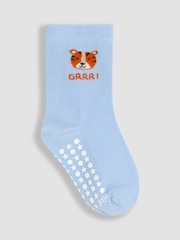 JoJo Maman Bébé Yellow 3-Pack Printed Socks - Image 4 of 4