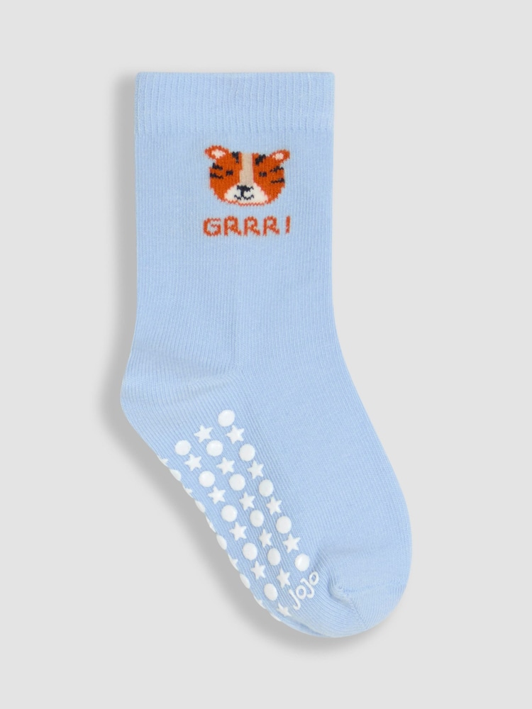 JoJo Maman Bébé Yellow 3-Pack Printed Socks - Image 4 of 4