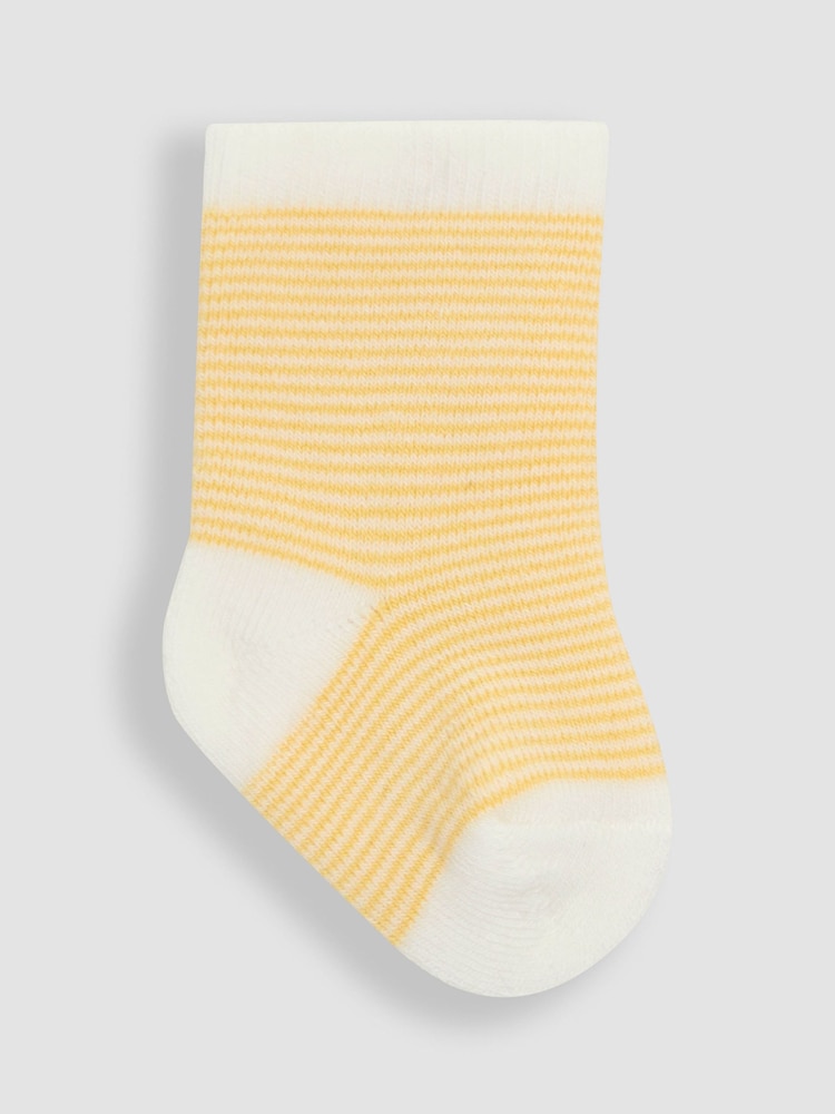 JoJo Maman Bébé Yellow 2-Pack Baby Socks - Image 2 of 4