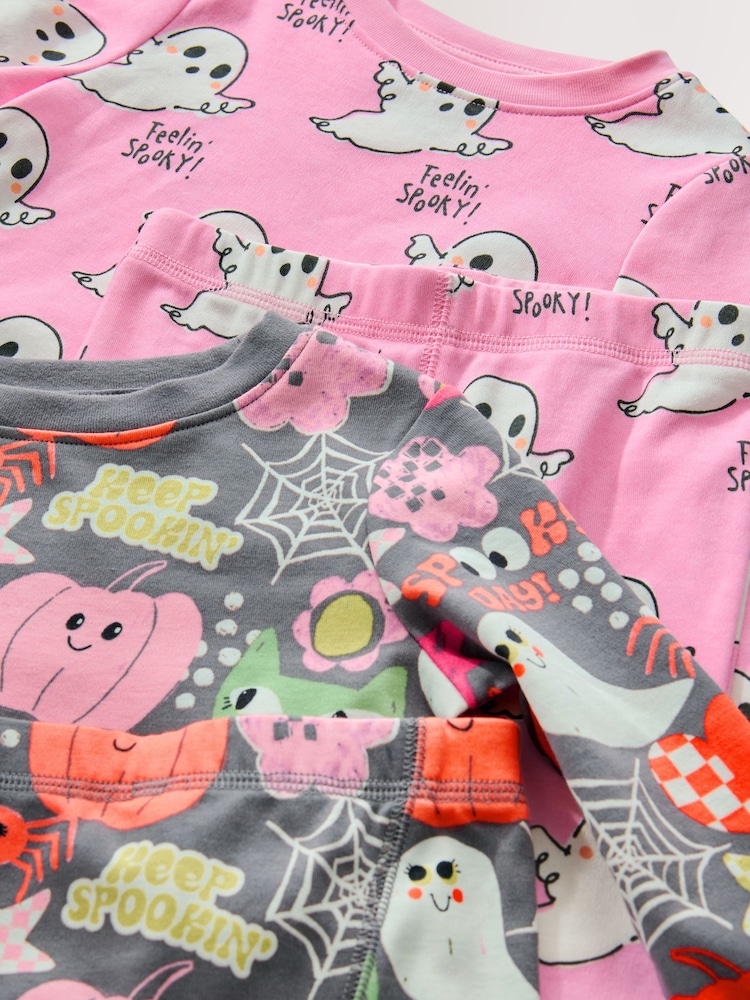 Grey Ghost & Pumpkin Print Halloween Snuggle Pyjamas (9mths-12yrs) - Image 5 of 5 Grey Ghost & Pumpkin Print Halloween Snuggle Pyjamas (9mths-12yrs) - Image 5 of 5