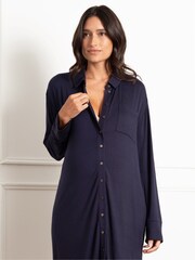 Seraphine Blue Maternity Night Shirt - Image 4 of 4