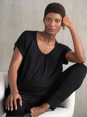 Seraphine Maternity Black Lougewear Set - Image 2 of 8