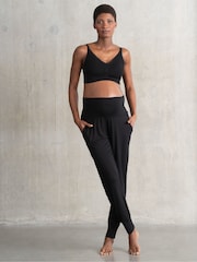 Seraphine Maternity Black Lougewear Set - Image 7 of 8