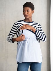 Seraphine Cream Maternity Crew Neck Knit Jumper - Image 6 of 7