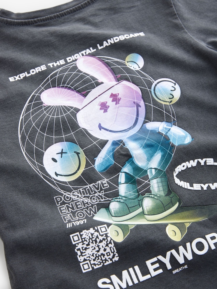 SMILEYWORLD® Boys Graphic Relaxed 100% Cotton T-Shirt - Image 3 of 7