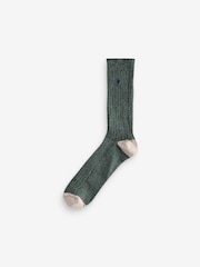 FatFace Khaki Green Nathan Sock 2 Pack - Image 3 of 3