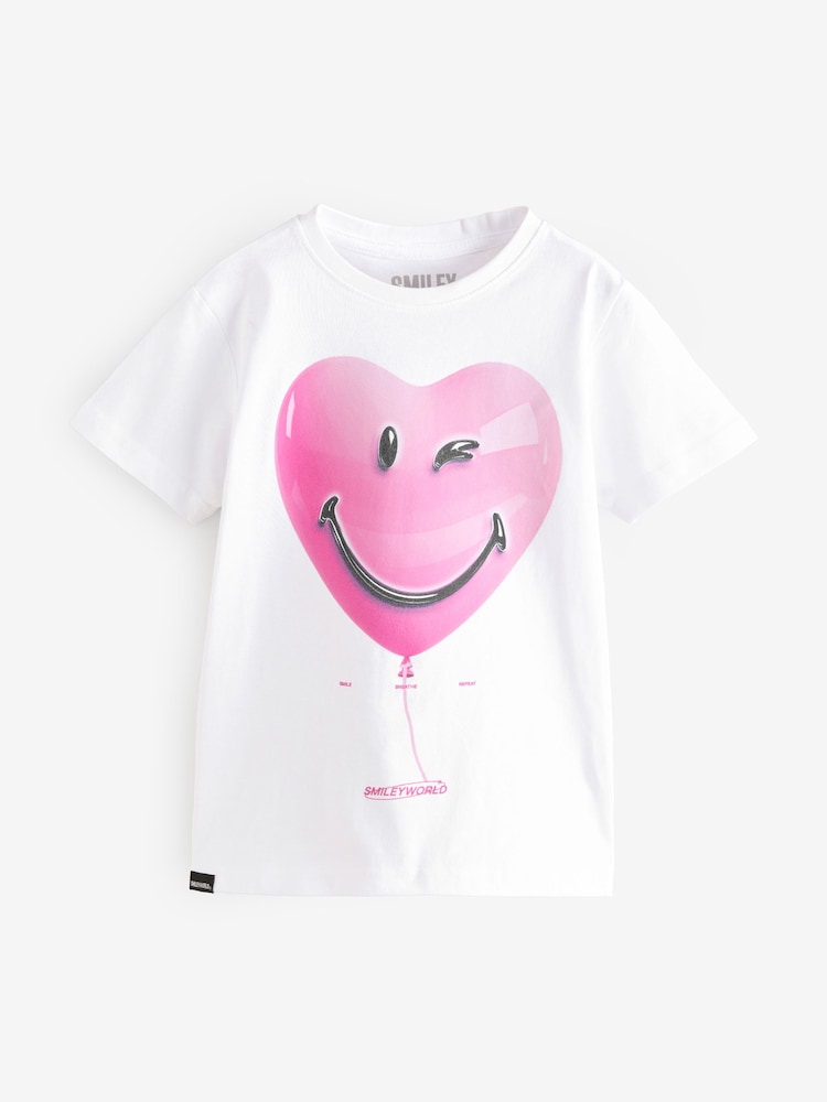 SMILEYWORLD® Girls Graphic Relaxed 100% Cotton T-Shirt - Image 1 of 6