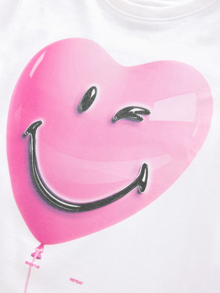 SMILEYWORLD® Girls Graphic Relaxed 100% Cotton T-Shirt - Image 3 of 6