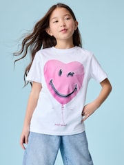 SMILEYWORLD® Girls Graphic Relaxed 100% Cotton T-Shirt - Image 4 of 6