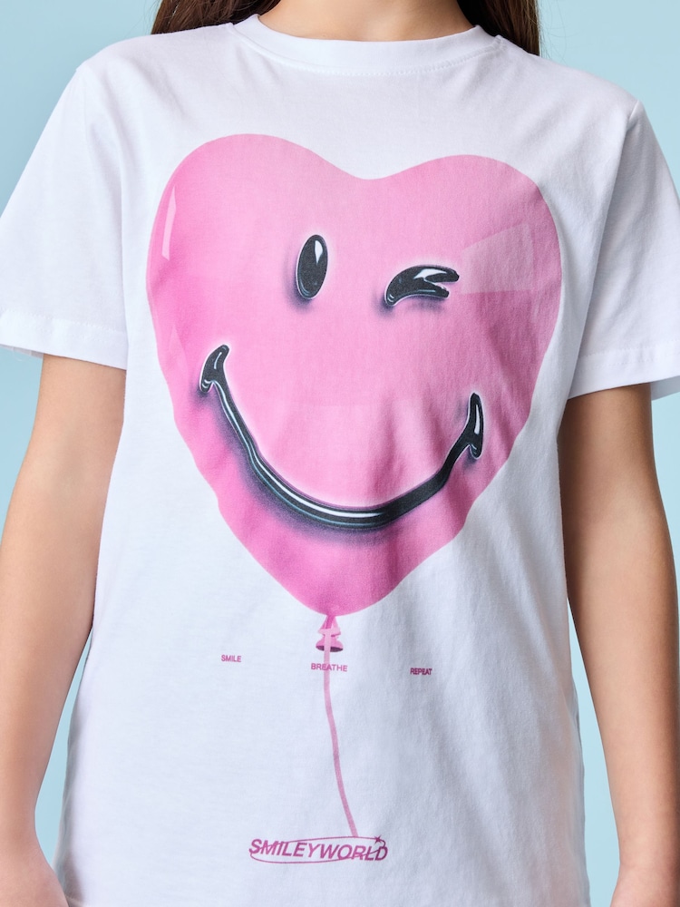 SMILEYWORLD® Girls Graphic Relaxed 100% Cotton T-Shirt - Image 6 of 6