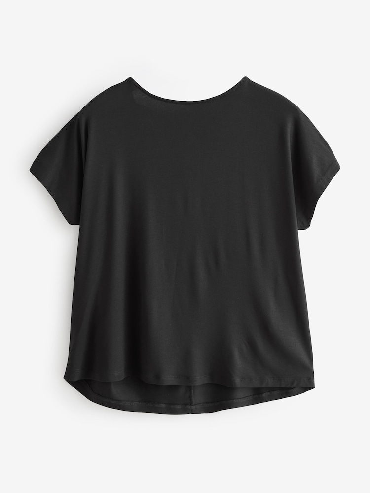 Black Back Bow T-Shirt - Image 1 of 3