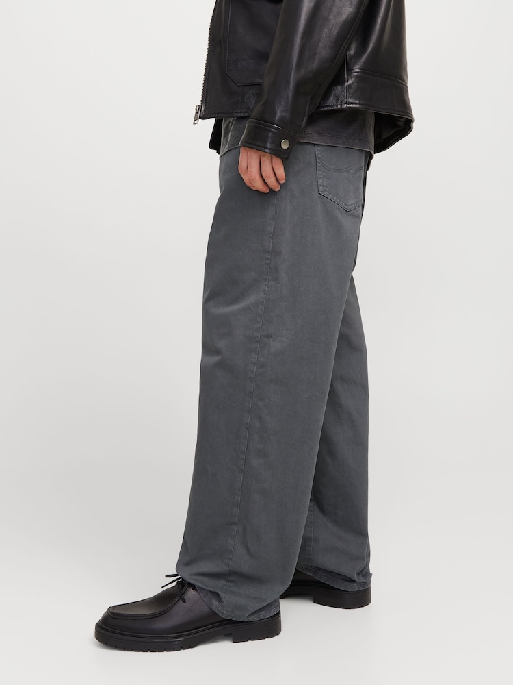 JACK & JONES Grey Alex Baggy Fit Jeans - Image 2 of 7