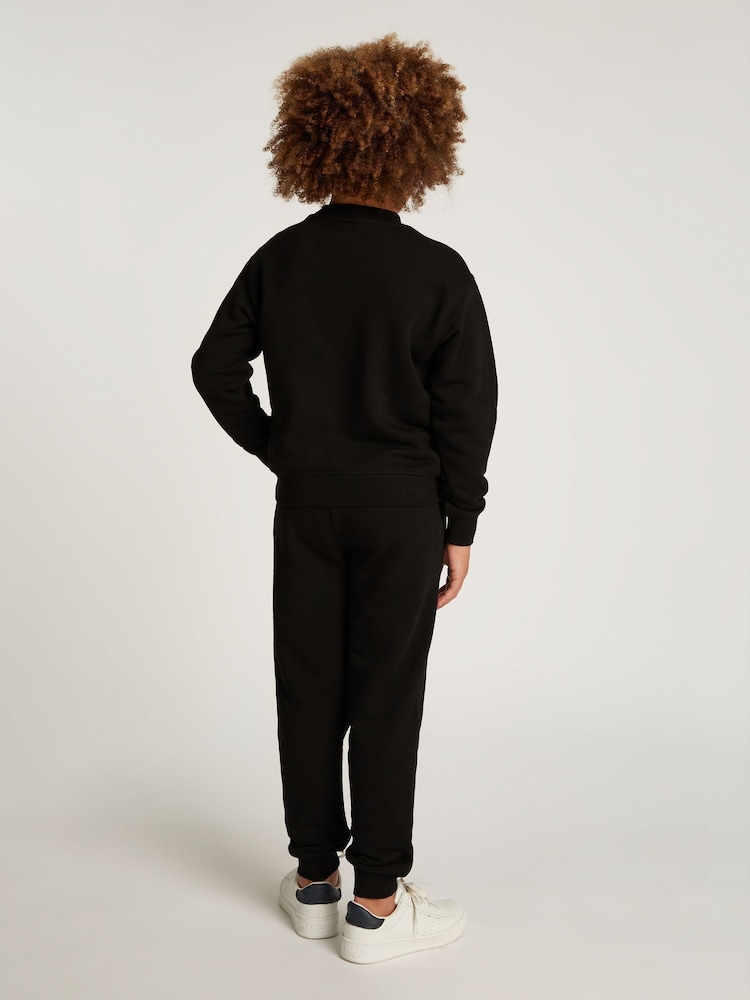 Calvin Klein Black Embroidered Logo Joggers Set - Image 2 of 5