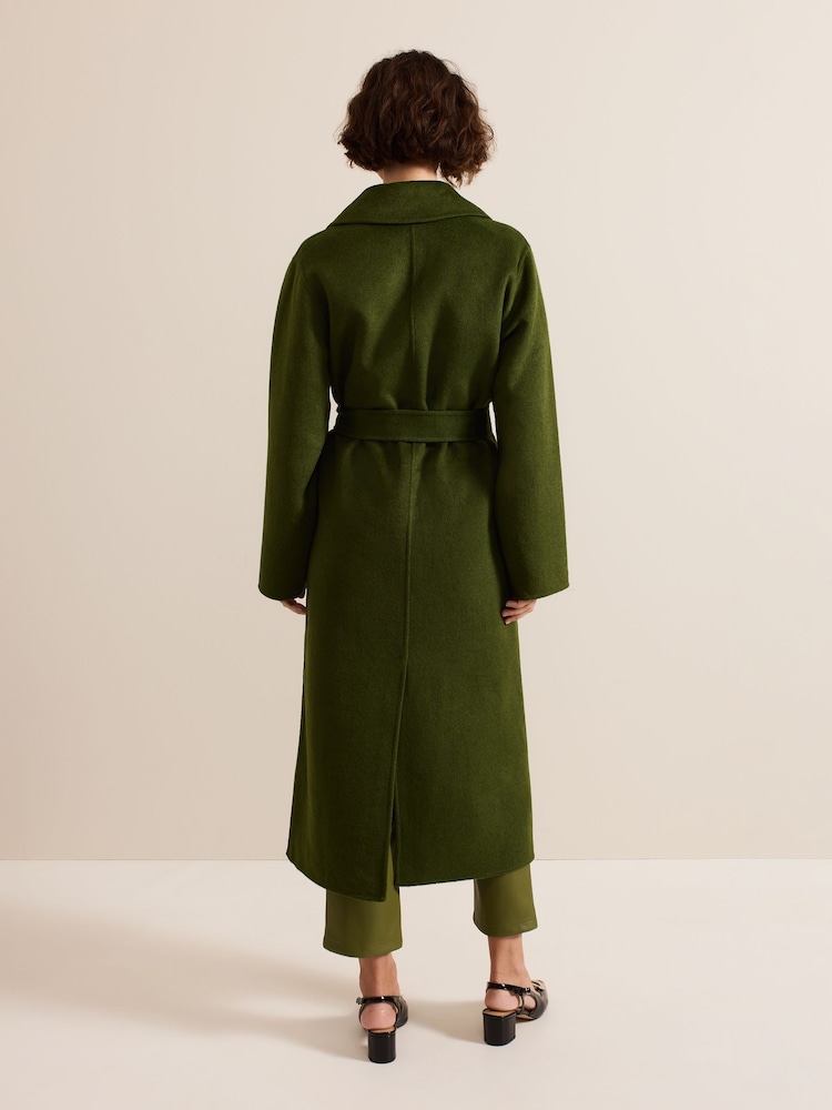 Phase Eight Green Darcy Double Faced Wool Coat - Image 2 of 9