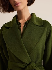 Phase Eight Green Darcy Double Faced Wool Coat - Image 5 of 9