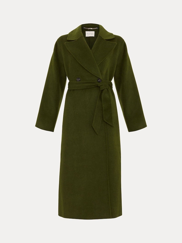Phase Eight Green Darcy Double Faced Wool Coat - Image 9 of 9